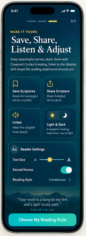 Covenant Circles save, share and listening tools
